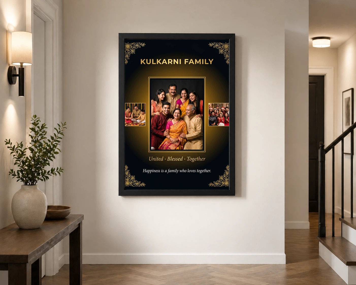 Family Frame Design Modern Minimal Elegant Family Art Photo Frame 2 Family Frame Design Modern Minimal Elegant Family Art Photo Frame - Image 2