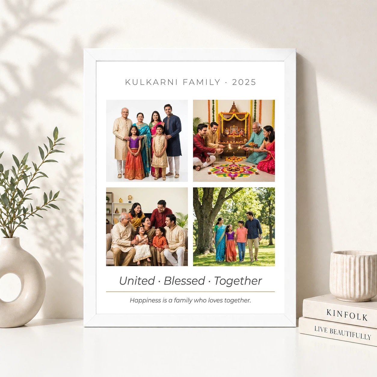 Family Frame Design Vintage Rustic Wood Tone Heritage Photo Frame 8 Family Frame Design Vintage Rustic Wood Tone Heritage Photo Frame - Image 8