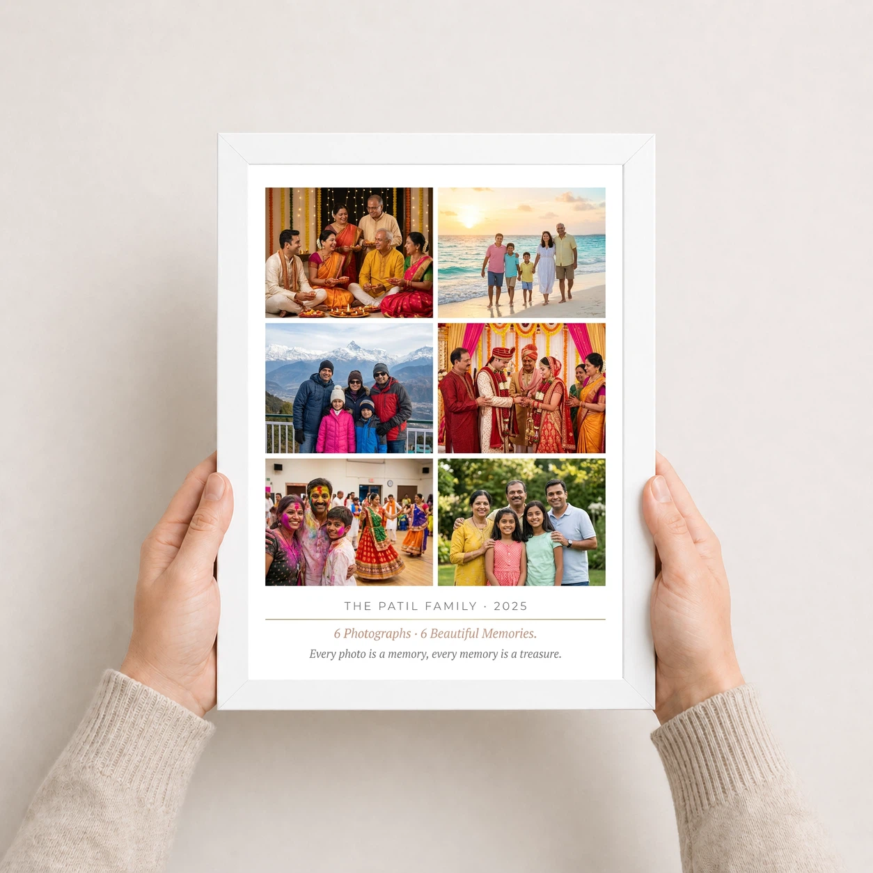Family Multi Photo Frame Black Minimal Premium Gallery Photo Frame 7 Family Multi Photo Frame Black Minimal Premium Gallery Photo Frame - Image 7