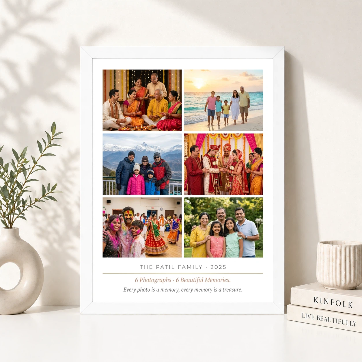Family Multi Photo Frame Black Minimal Premium Gallery Photo Frame 8 Family Multi Photo Frame Black Minimal Premium Gallery Photo Frame - Image 8