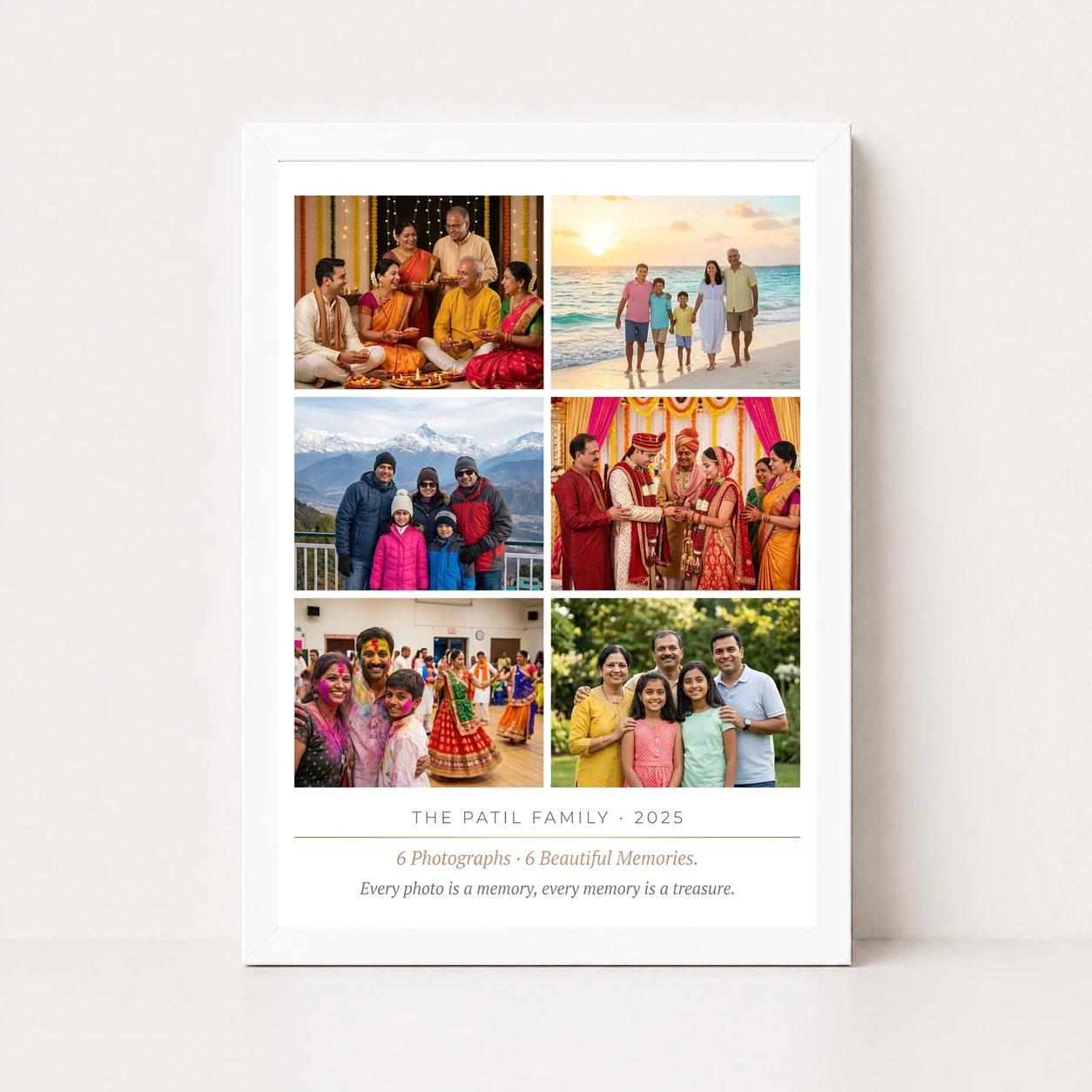 Family Multi Photo Frame Black Minimal Premium Gallery Photo Frame 5 Family Multi Photo Frame Black Minimal Premium Gallery Photo Frame - Image 5