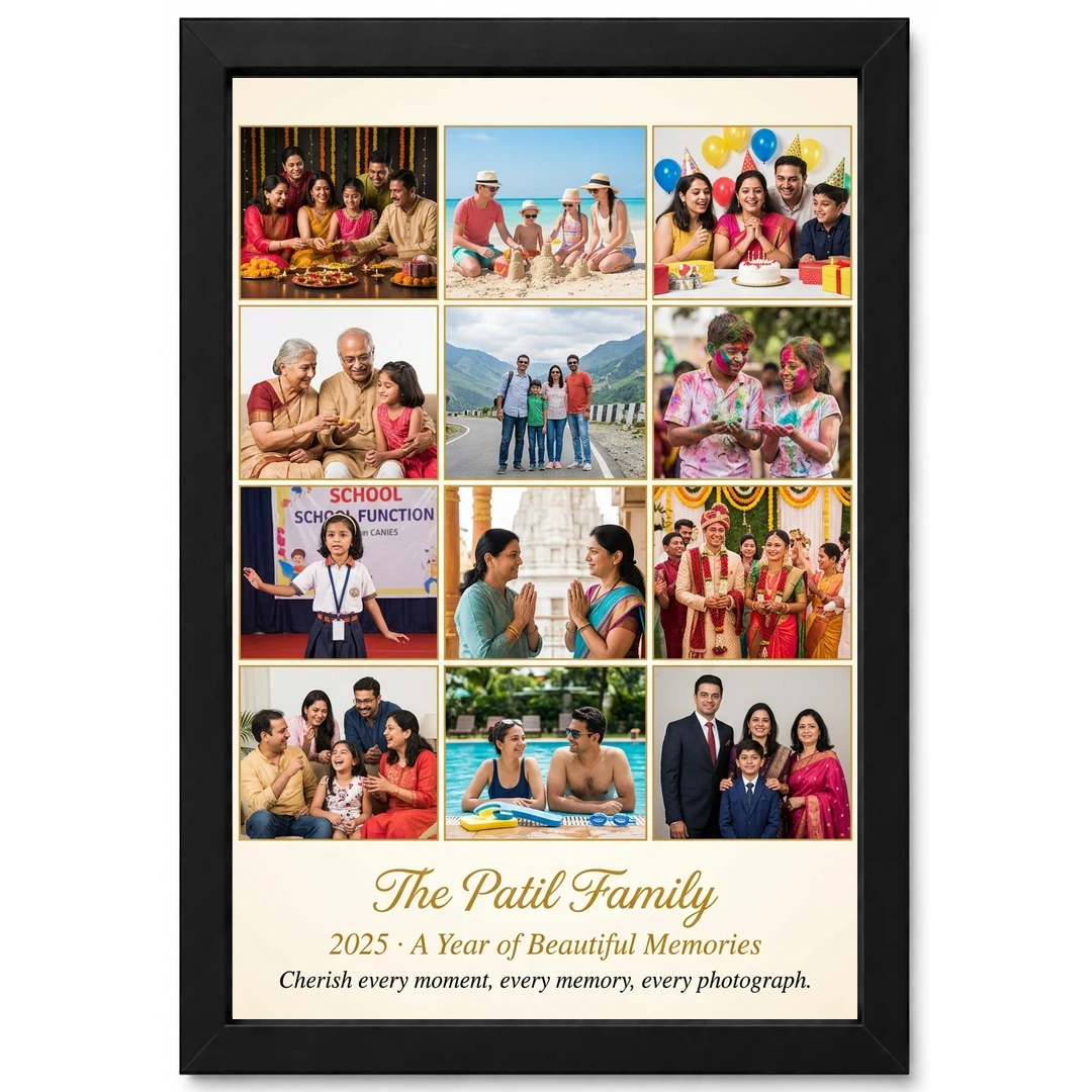 Family Multi Photo Frame Collage Grid Warm Memories Photo Frame 1 Family Multi Photo Frame Collage Grid Warm Memories Photo Frame