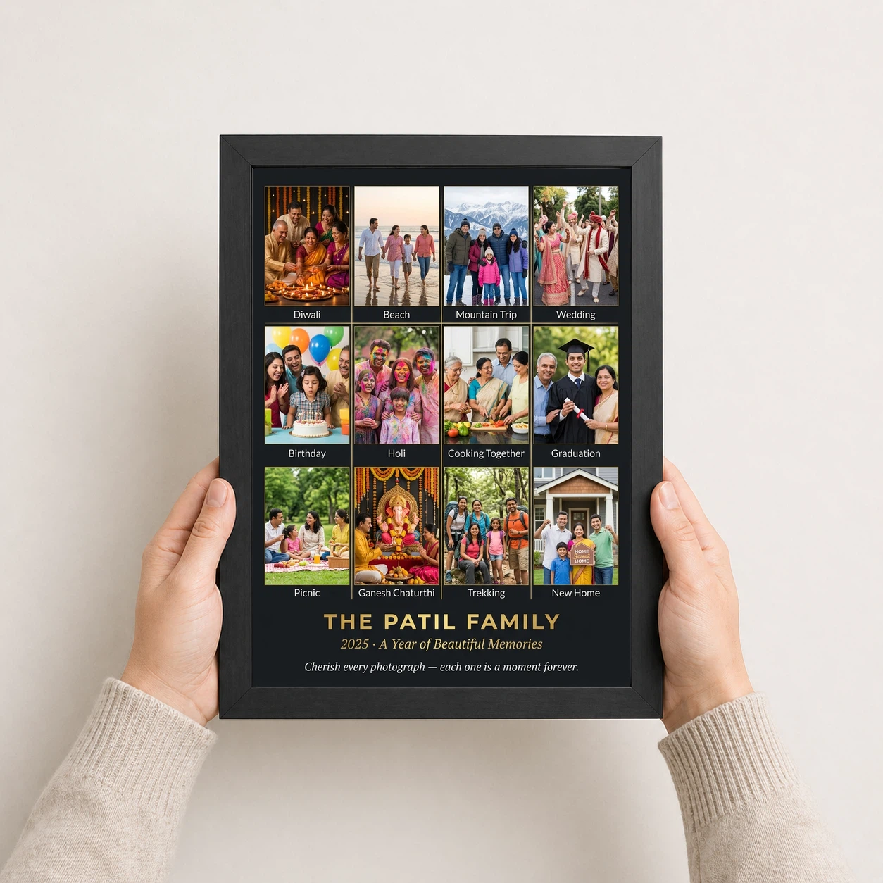Family Multi Photo Frame Pastel Love Story Collage Wall Photo Frame 3 Family Multi Photo Frame Pastel Love Story Collage Wall Photo Frame - Image 3