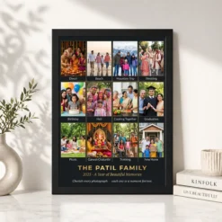 Family Multi Photo Frame Pastel Love Story Collage Wall Photo Frame 11 family multi photo frame pastel love story collage wall photo frame 02 black 4