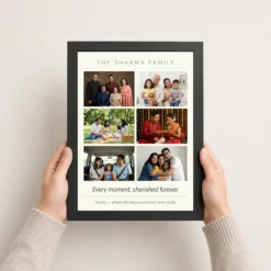 Family Photo Frame Collage Floral Elegant Keepsake Photo Frame 10 family photo frame collage floral elegant keepsake photo frame 03 black 3