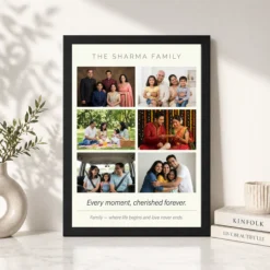 Family Photo Frame Collage Floral Elegant Keepsake Photo Frame 11 family photo frame collage floral elegant keepsake photo frame 03 black 4