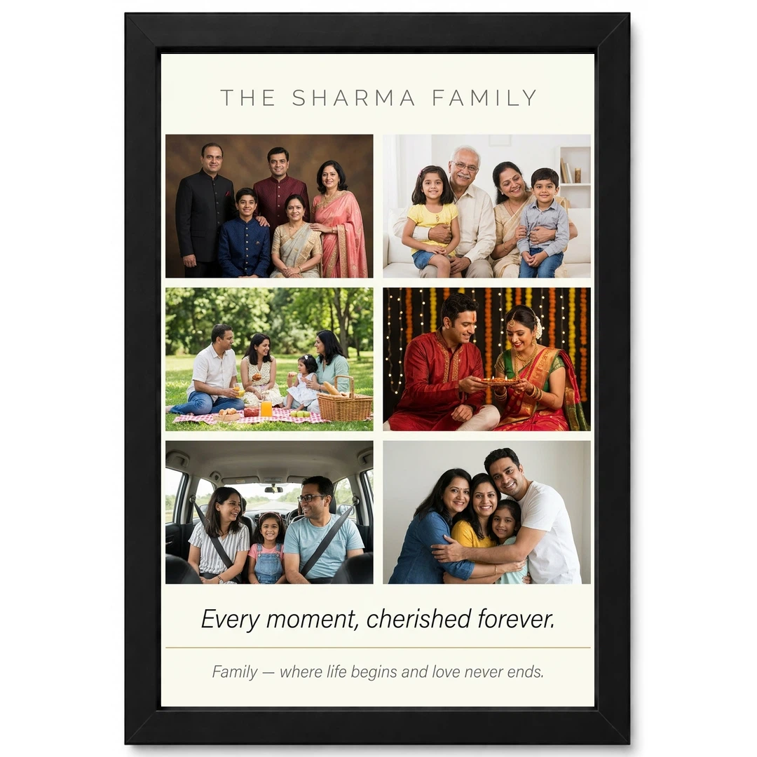 Family Photo Frame Collage Floral Elegant Keepsake Photo Frame 1 Family Photo Frame Collage Floral Elegant Keepsake Photo Frame