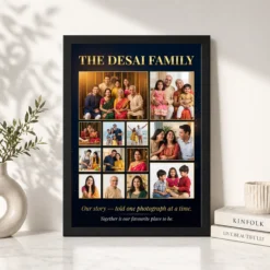 family photo frame collage pastel love story journey photo frame 02 black 4