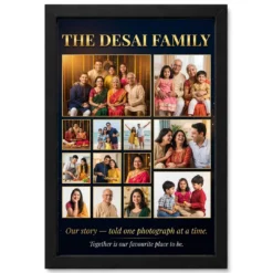 Family Photo Frame Collage Pastel Love Story Journey Photo Frame