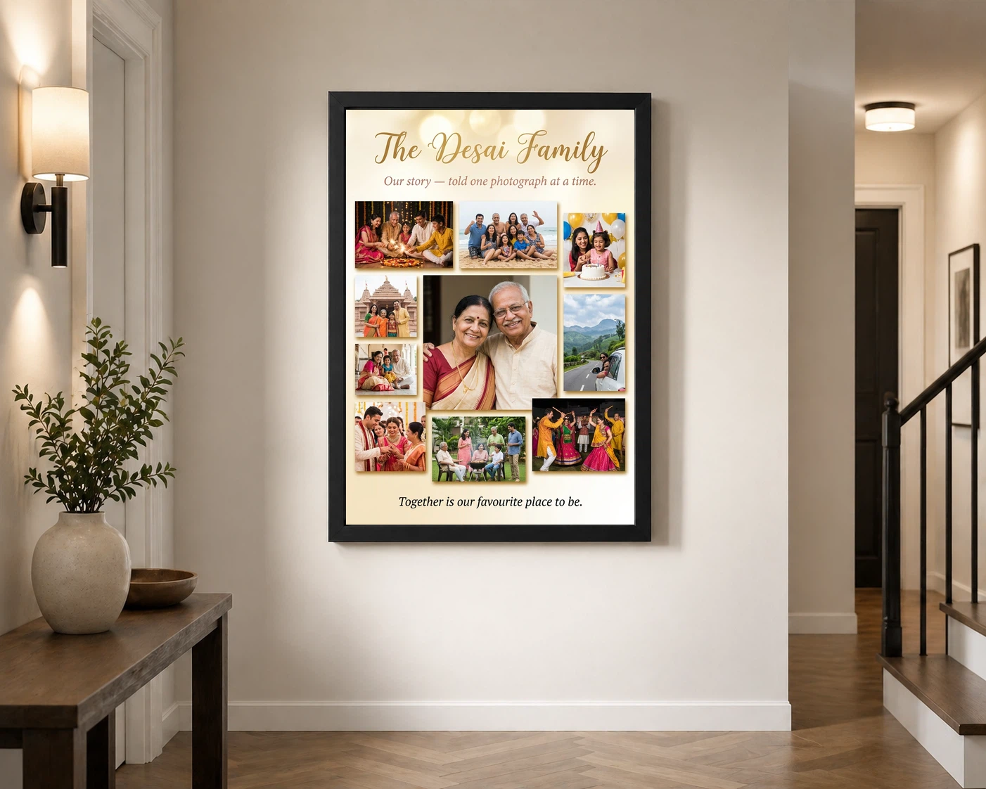 Family Photo Frame Collage Romantic Multi Photo Memories Photo Frame 2 Family Photo Frame Collage Romantic Multi Photo Memories Photo Frame - Image 2