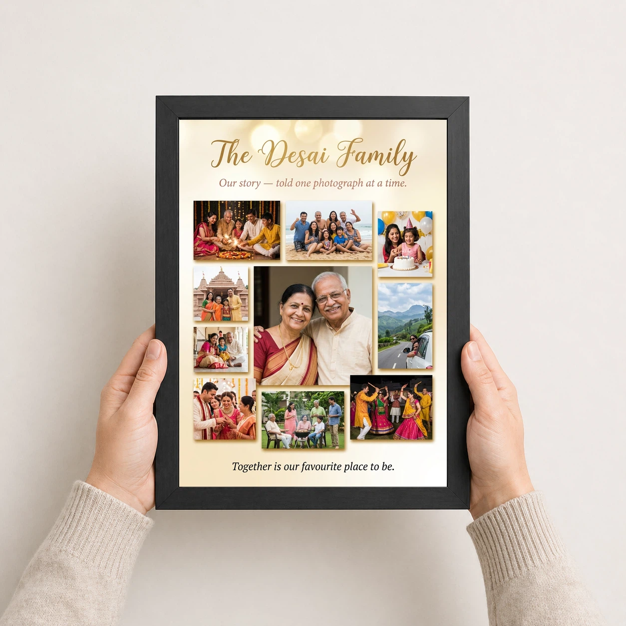 Family Photo Frame Collage Romantic Multi Photo Memories Photo Frame 3 Family Photo Frame Collage Romantic Multi Photo Memories Photo Frame - Image 3