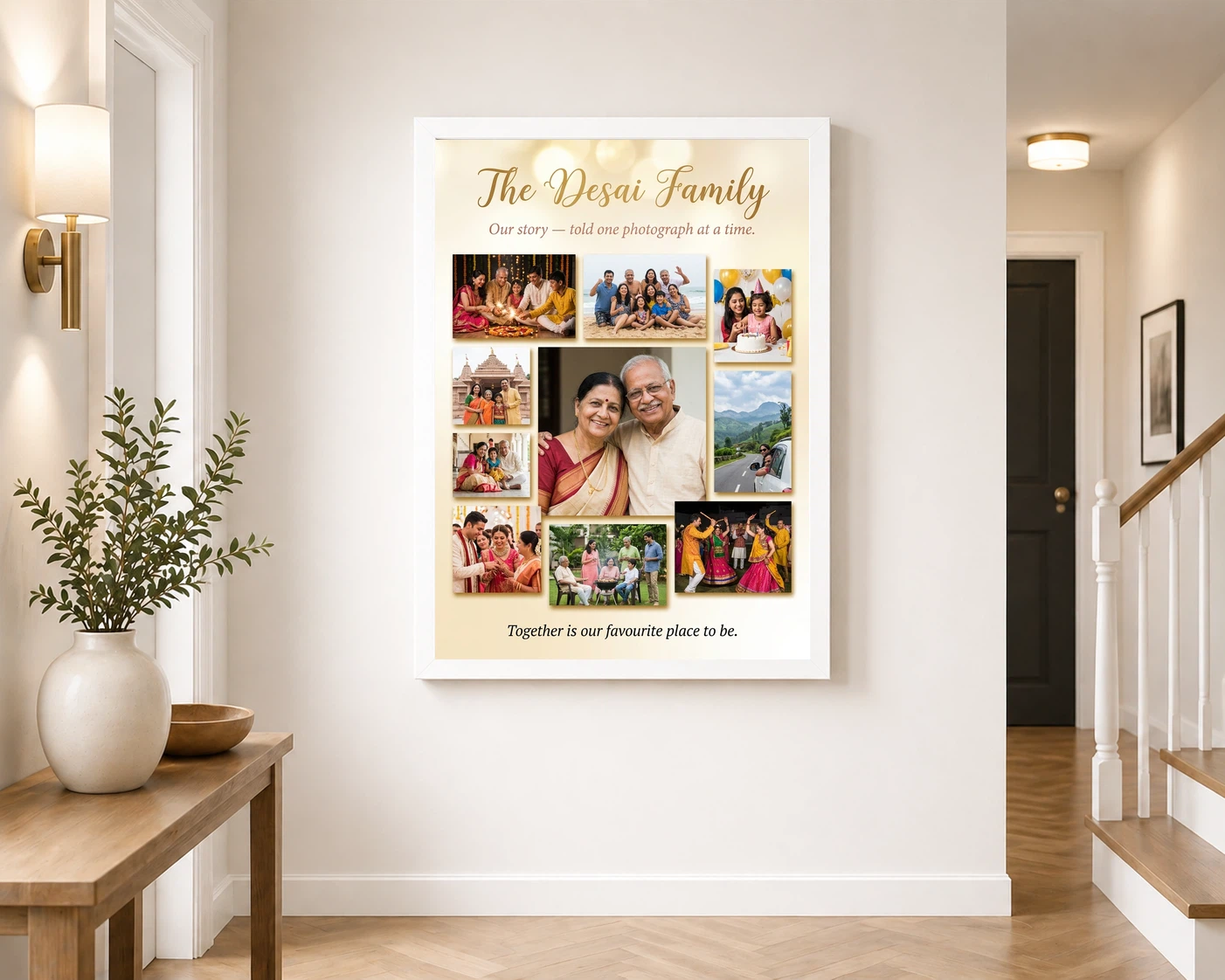 Family Photo Frame Collage Romantic Multi Photo Memories Photo Frame 6 Family Photo Frame Collage Romantic Multi Photo Memories Photo Frame - Image 6