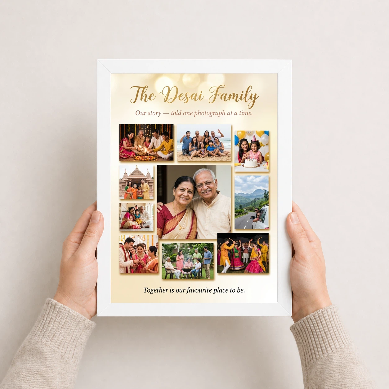 Family Photo Frame Collage Romantic Multi Photo Memories Photo Frame 7 Family Photo Frame Collage Romantic Multi Photo Memories Photo Frame - Image 7