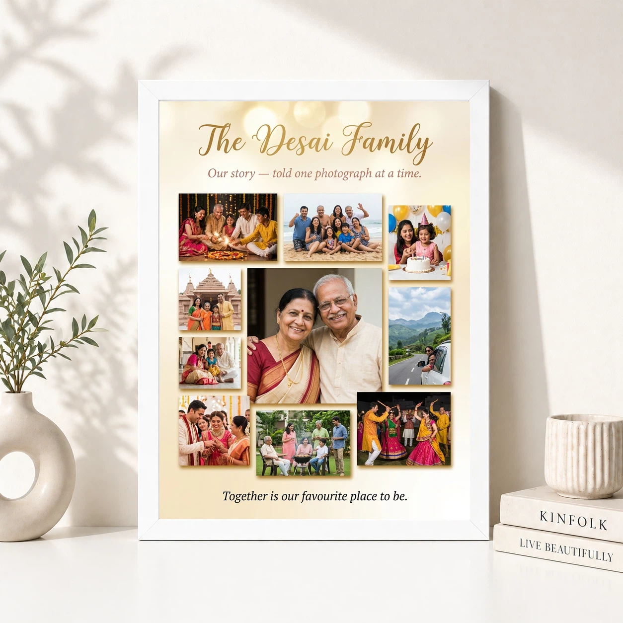 Family Photo Frame Collage Romantic Multi Photo Memories Photo Frame 8 Family Photo Frame Collage Romantic Multi Photo Memories Photo Frame - Image 8