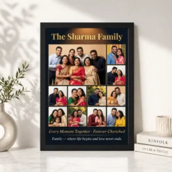 Family Photo Frame Collage Rustic Vintage Memories Photo Frame 11 family photo frame collage rustic vintage memories photo frame 02 black 4