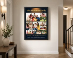 Alternative view of Family Photo Frame Design Bold Colorful Vibrant Wall Art Photo Frame