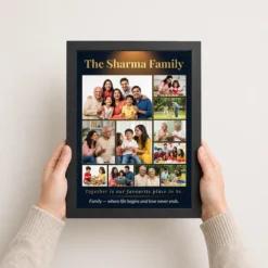 family photo frame design bold colorful vibrant wall art photo frame 02 black 3