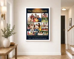 family photo frame design bold colorful vibrant wall art photo frame 02 white 2