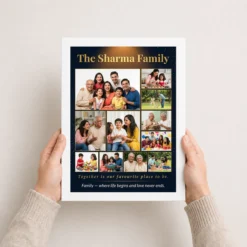 family photo frame design bold colorful vibrant wall art photo frame 02 white 3