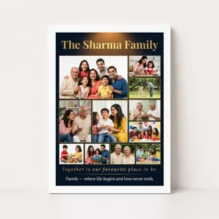 family photo frame design bold colorful vibrant wall art photo frame 02 white main