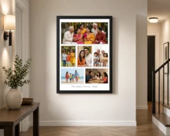 Alternative view of Family Photo Frame for Wall Pastel Floral Premium Wall Art Photo Frame