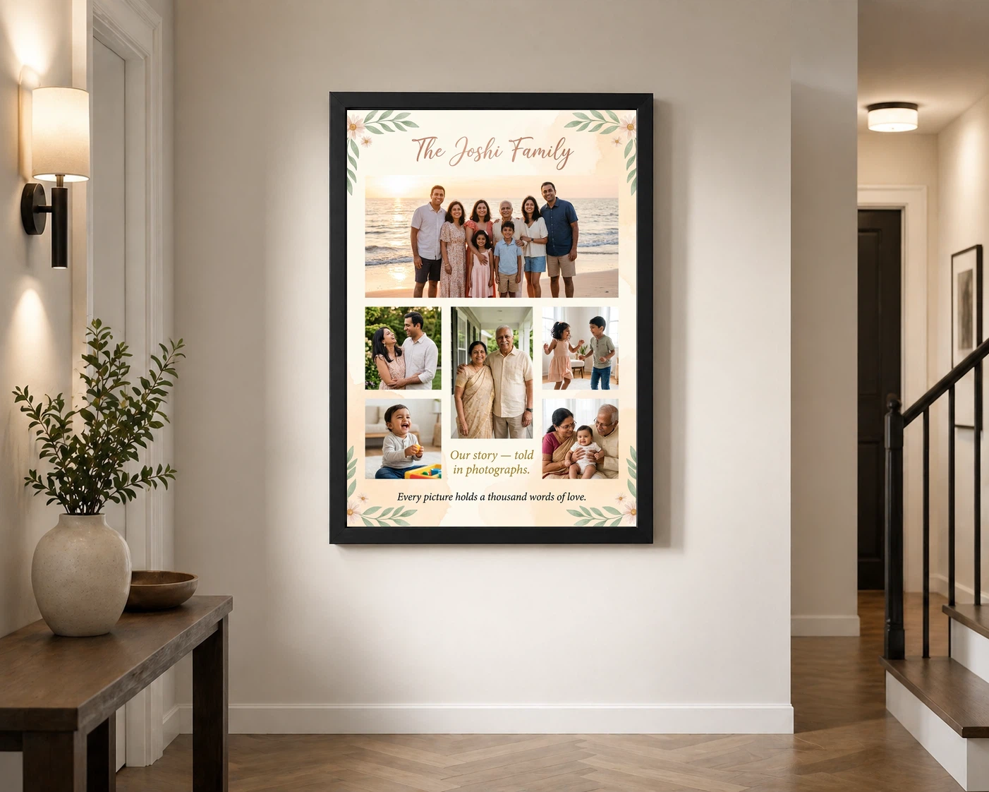 Family Photo Frame Ideas Boho Nature Collage Wall Art Photo Frame 2 Family Photo Frame Ideas Boho Nature Collage Wall Art Photo Frame - Image 2