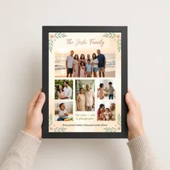 Family Photo Frame Ideas Boho Nature Collage Wall Art Photo Frame 10 family photo frame ideas boho nature collage wall art photo frame 01 black 3