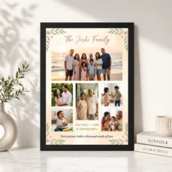 Family Photo Frame Ideas Boho Nature Collage Wall Art Photo Frame 11 family photo frame ideas boho nature collage wall art photo frame 01 black 4