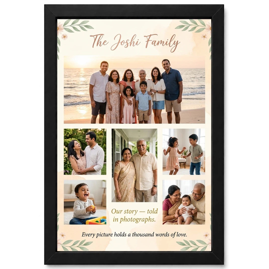 Family Photo Frame Ideas Boho Nature Collage Wall Art Photo Frame 1 Family Photo Frame Ideas Boho Nature Collage Wall Art Photo Frame