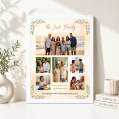 Family Photo Frame Ideas Boho Nature Collage Wall Art Photo Frame 15 family photo frame ideas boho nature collage wall art photo frame 01 white 4