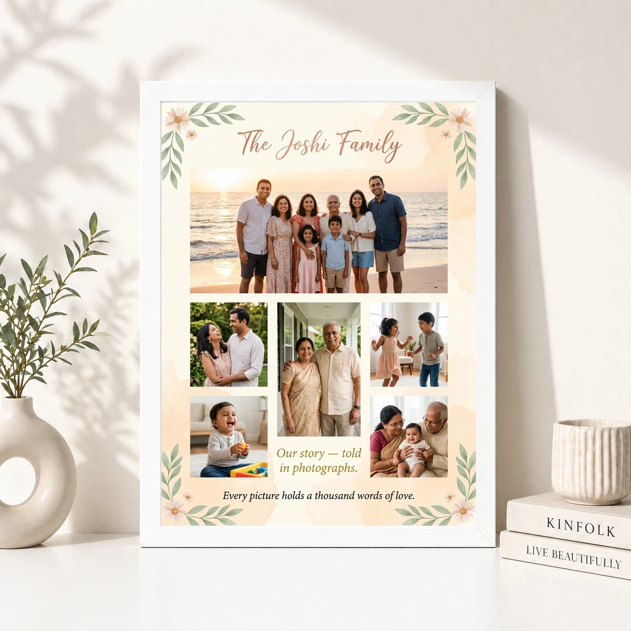 Family Photo Frame Ideas Boho Nature Collage Wall Art Photo Frame 8 Family Photo Frame Ideas Boho Nature Collage Wall Art Photo Frame - Image 8