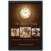 family photo frame with clock elegant classic premium wall photo frame 01 black main