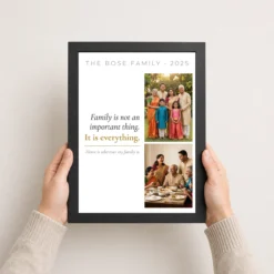 family photo frame with quotes elegant black gold calligraphy photo frame 03 black 3