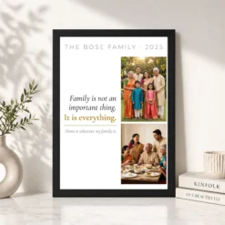 family photo frame with quotes elegant black gold calligraphy photo frame 03 black 4