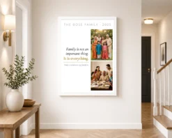 family photo frame with quotes elegant black gold calligraphy photo frame 03 white 2