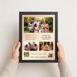 family photo frame with quotes inspirational bold family art photo frame 01 black 3