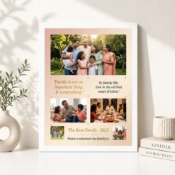 family photo frame with quotes inspirational bold family art photo frame 01 white 4