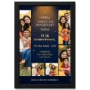 family photo frame with quotes pastel floral warm love art photo frame 02 black main