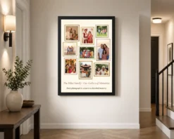 Alternative view of Family Picture Frames Warm Floral Illustrated Portrait Photo Frame