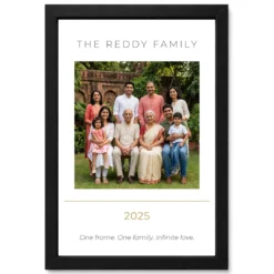Family Single Photo Frame Bold Modern Premium Portrait Photo Frame