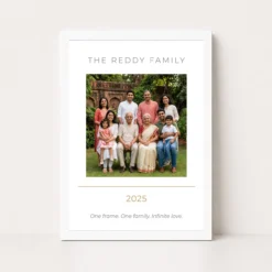 family single photo frame bold modern premium portrait photo frame 03 white main