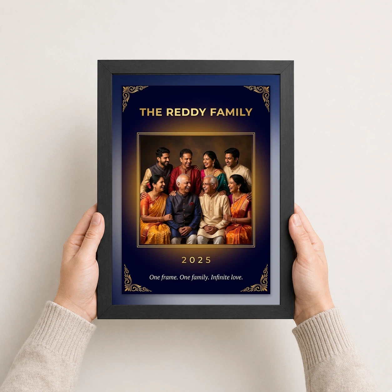 Family Single Photo Frame Pastel Floral Soft Portrait Photo Frame 3 Family Single Photo Frame Pastel Floral Soft Portrait Photo Frame - Image 3