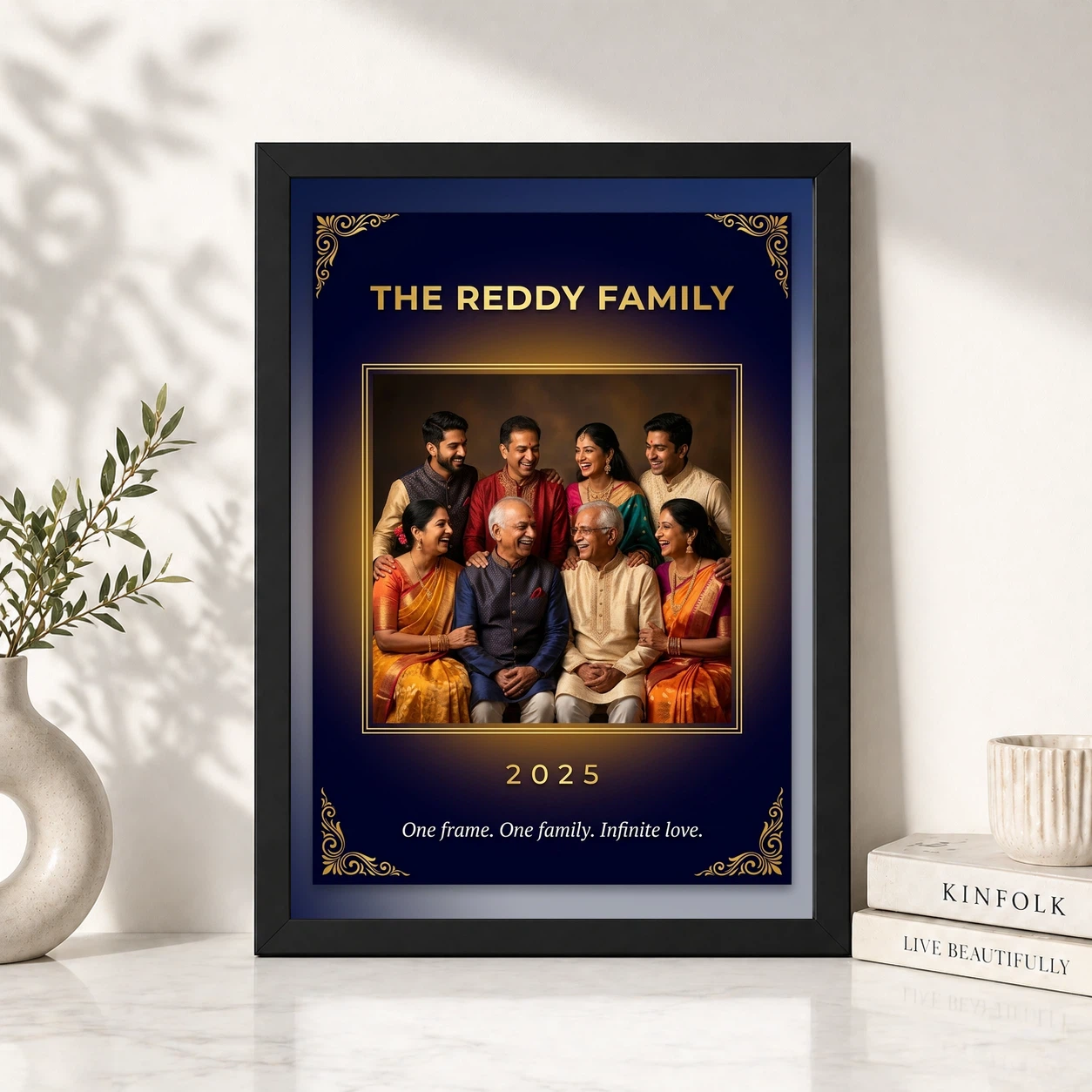 Family Single Photo Frame Pastel Floral Soft Portrait Photo Frame 4 Family Single Photo Frame Pastel Floral Soft Portrait Photo Frame - Image 4