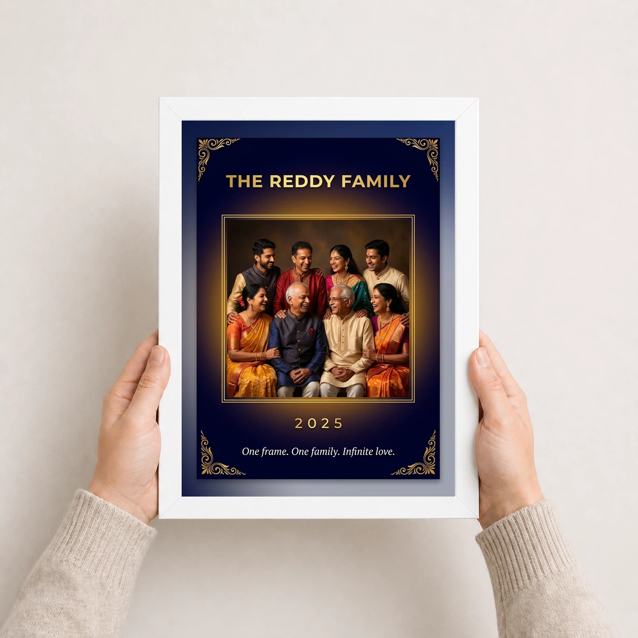Family Single Photo Frame Pastel Floral Soft Portrait Photo Frame 7 Family Single Photo Frame Pastel Floral Soft Portrait Photo Frame - Image 7