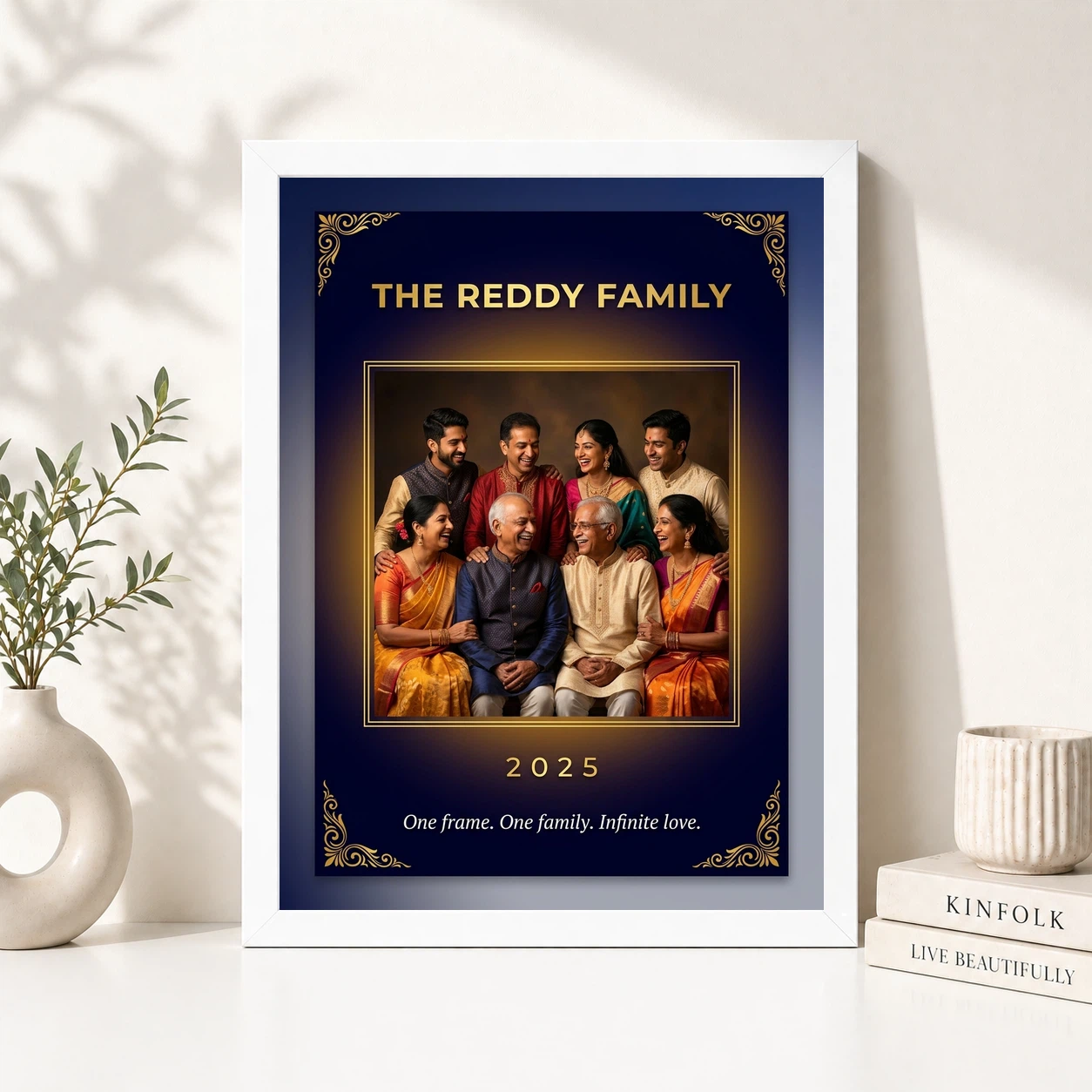 Family Single Photo Frame Pastel Floral Soft Portrait Photo Frame 8 Family Single Photo Frame Pastel Floral Soft Portrait Photo Frame - Image 8