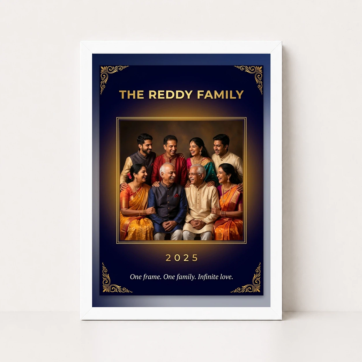 Family Single Photo Frame Pastel Floral Soft Portrait Photo Frame 5 Family Single Photo Frame Pastel Floral Soft Portrait Photo Frame - Image 5