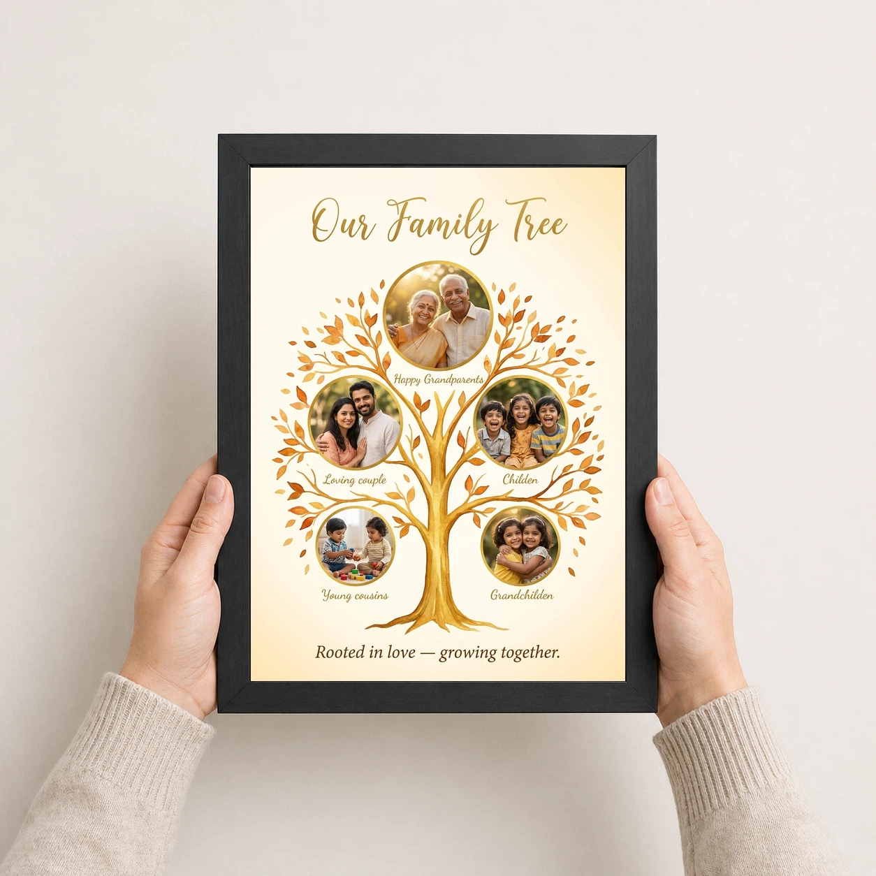 Family Tree 5 Picture Frame Elegant Multi Generation Art Photo Frame 3 Family Tree 5 Picture Frame Elegant Multi Generation Art Photo Frame - Image 3