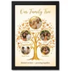 family tree 5 picture frame elegant multi generation art photo frame 01 black main