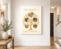 Family Tree 5 Picture Frame Elegant Multi Generation Art Photo Frame 13 family tree 5 picture frame elegant multi generation art photo frame 01 white 2