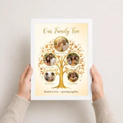 Family Tree 5 Picture Frame Elegant Multi Generation Art Photo Frame 14 family tree 5 picture frame elegant multi generation art photo frame 01 white 3